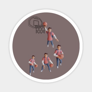 LOVE BASKET BALL Magnet